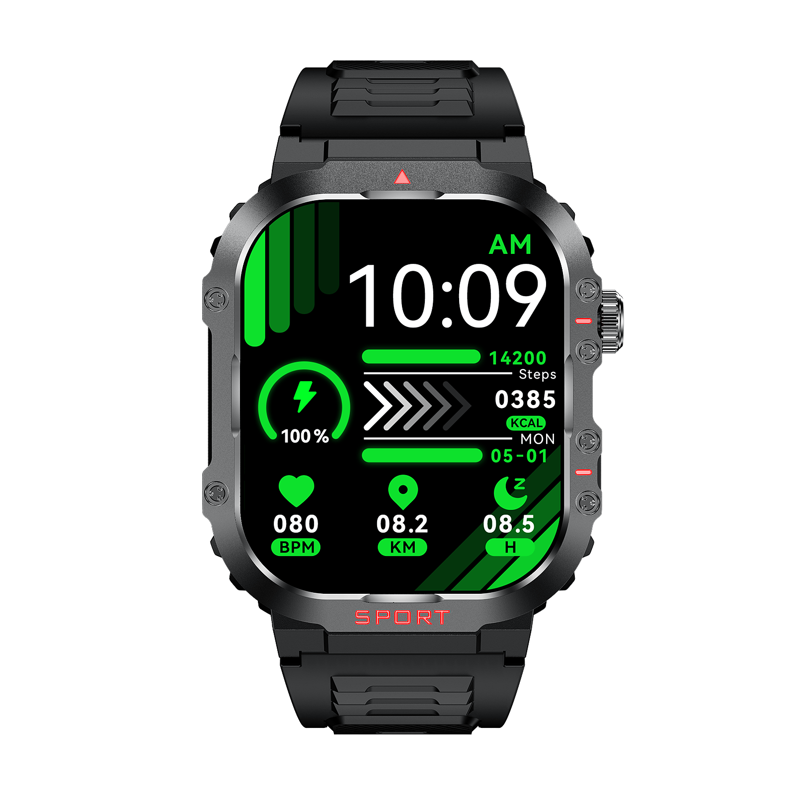 Navando | Robuuste Smartwatch Met Gezondheidsmonitoring