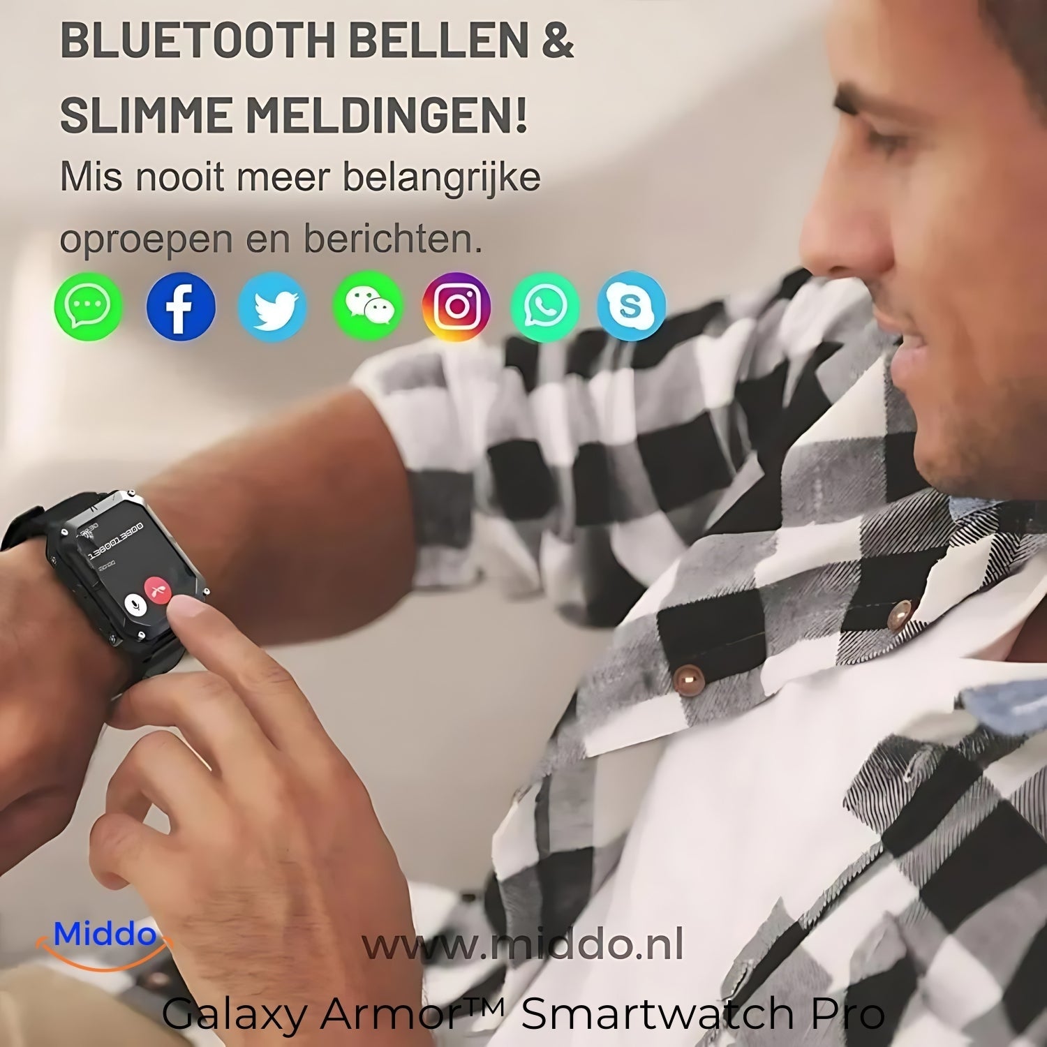 Navando | Robuuste Smartwatch Met Uitgebreide Gezondheidsfuncties