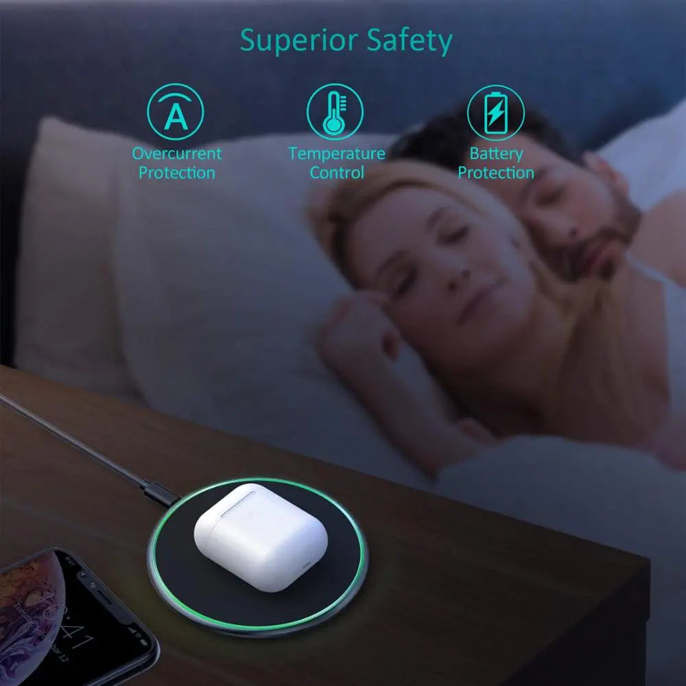 Navando | Snel Draadloos Oplaadpad Met USB-C Aansluiting
