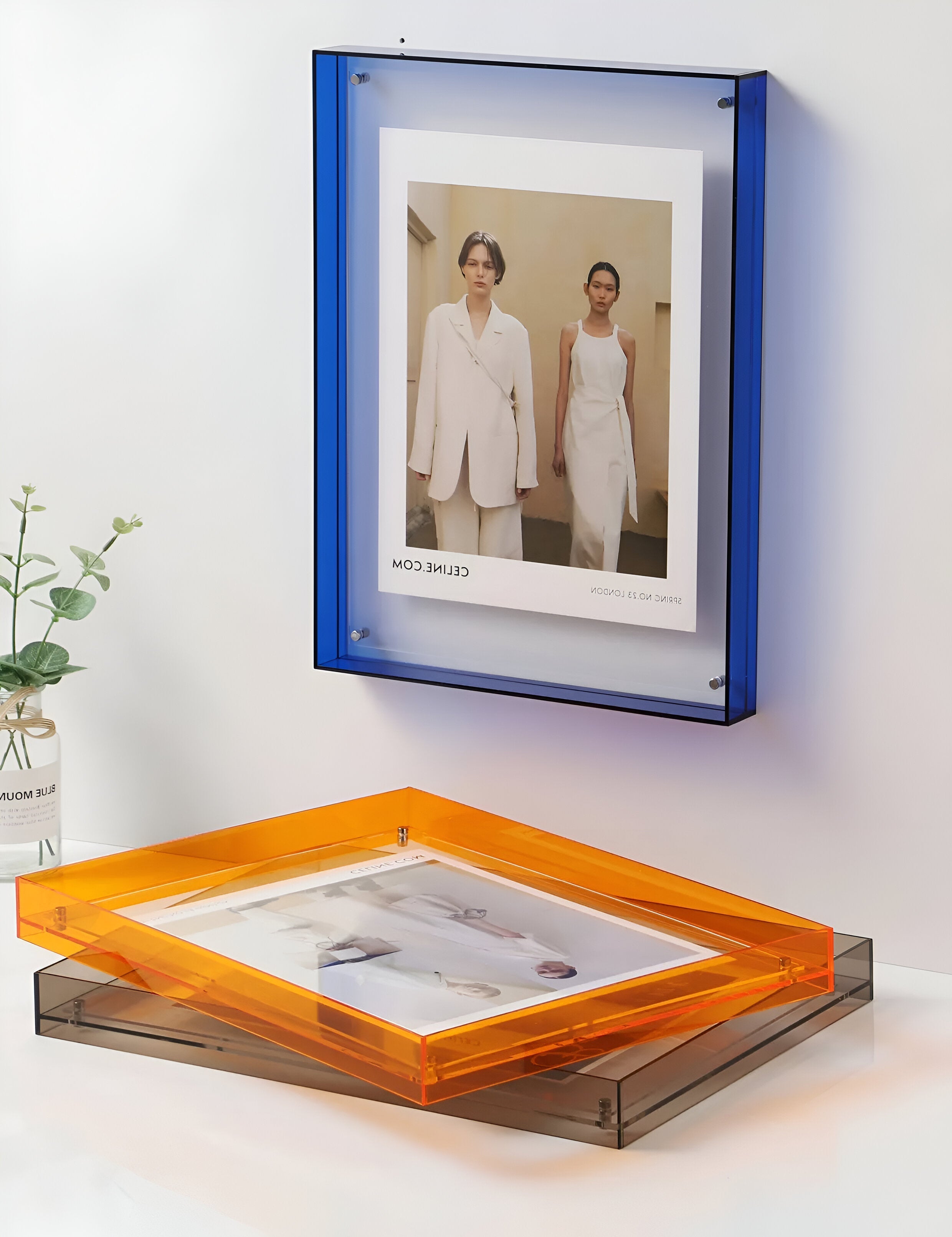 Navando | Transparante Fotolijst Met Kleuraccent