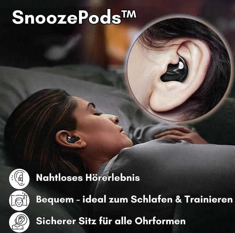 Navando | Ultrakleine Draadloze Slaapoortelefoons Met Oplaadcase