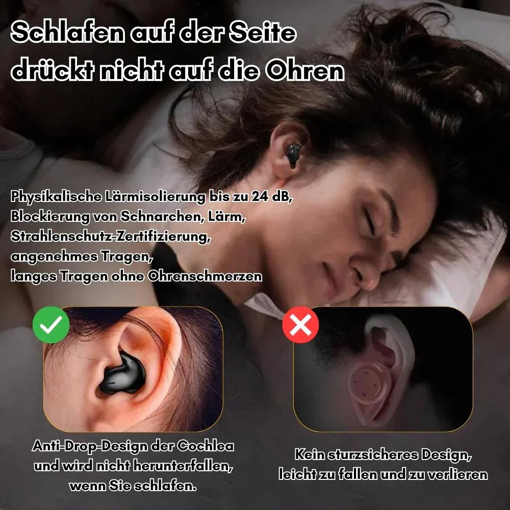 Navando | Ultrakleine Draadloze Slaapoortelefoons Met Oplaadcase