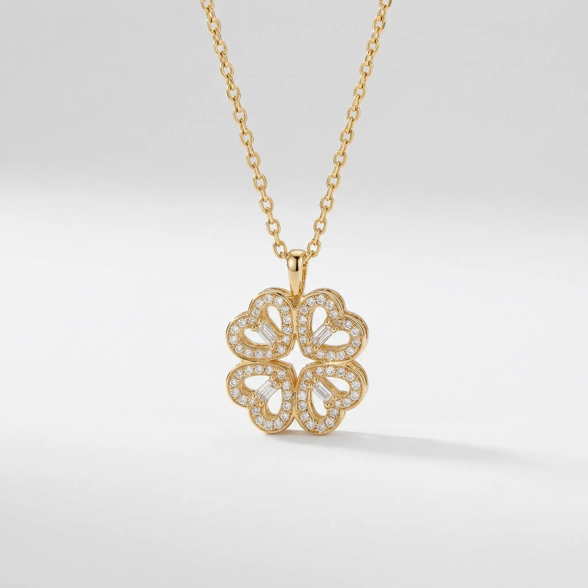 Navando | Verstelbare Ketting Met Klavertje Vier Hanger