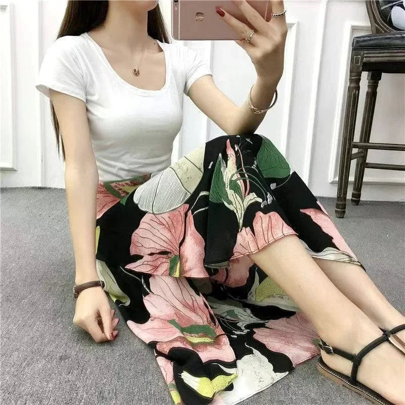 Navando | Vloeiende Maxi Rok