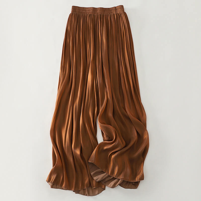 Navando | Wijdvallende Broek Met Hoge Taille