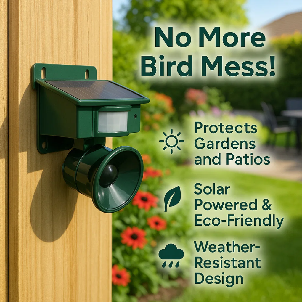 Navando | Zonnegevoede Vogelafschrikkingsapparaat Met PIR-Sensor