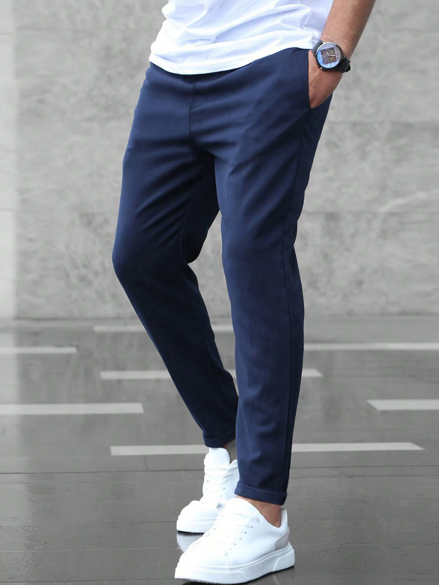 Nette Herenbroek Met Elastische Tailleband | Navando