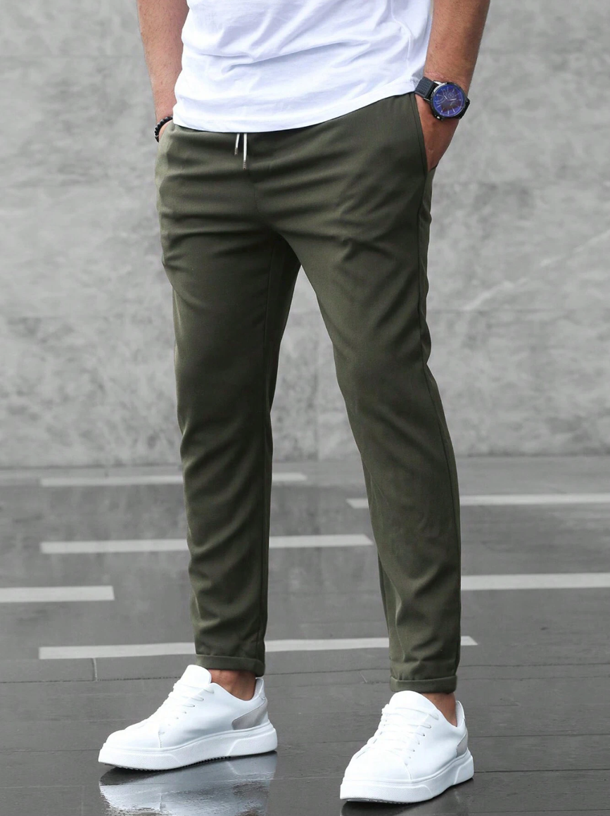 Nette Herenbroek Met Elastische Tailleband | Navando