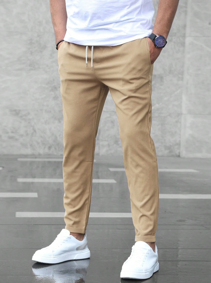 Nette Herenbroek Met Elastische Tailleband | Navando