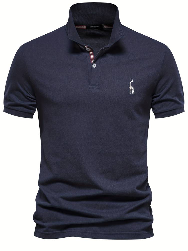 Noah | Slim Fit Classic Poloshirt met sportief kraagdetail 8