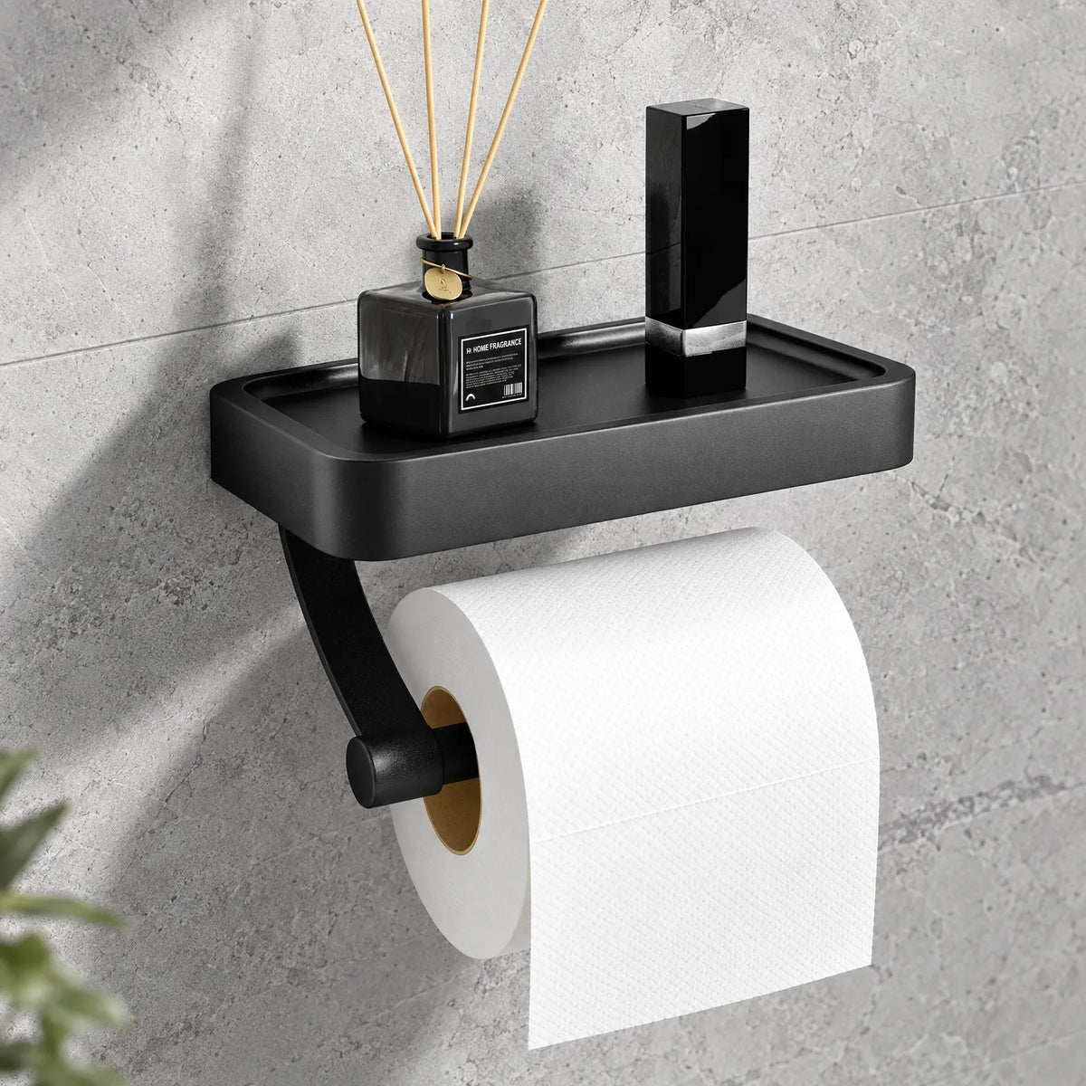 Nola | Wandgemonteerde Toiletrolhouder Met Handig Planchet