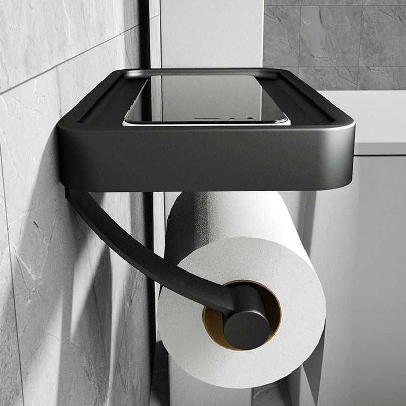 Nola | Wandgemonteerde Toiletrolhouder Met Handig Planchet