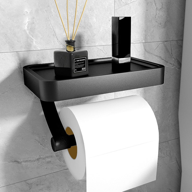 Nola | Wandgemonteerde Toiletrolhouder Met Handig Planchet