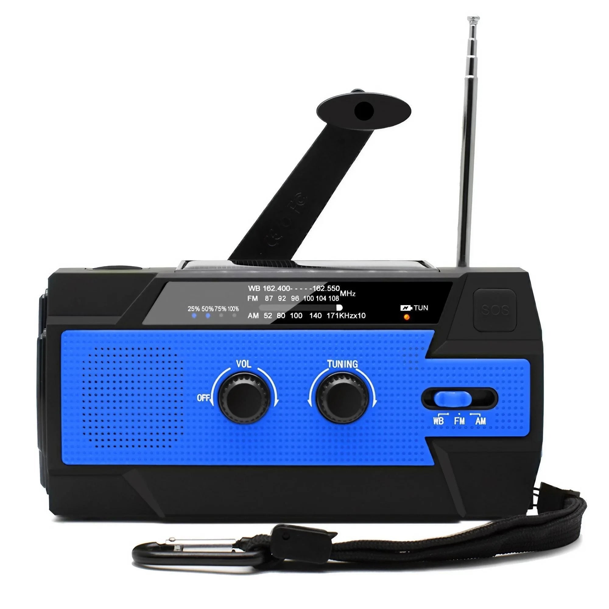 Noodradio | Multifunctionele noodradio met handgenerator en power bank 13