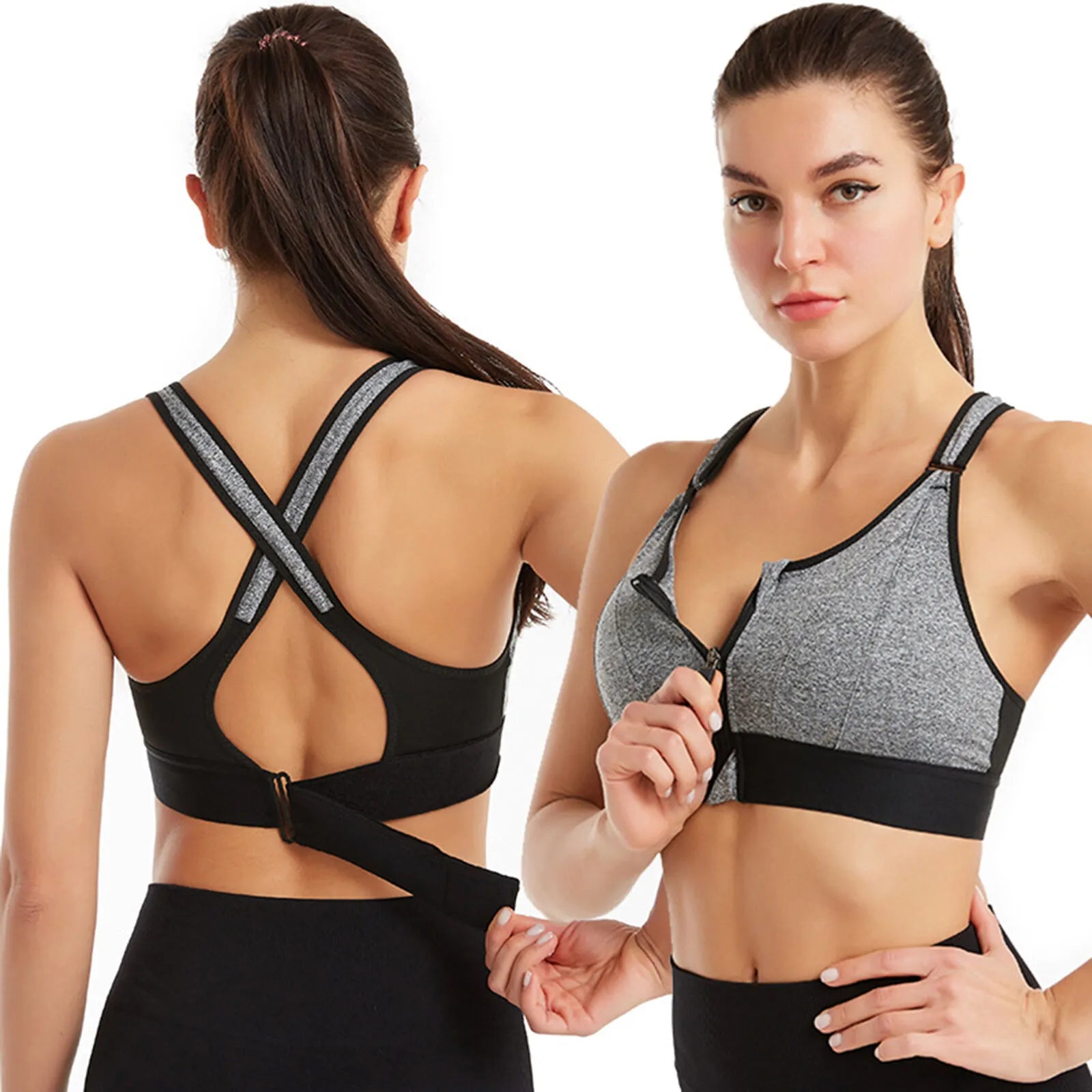 Nora | Ademend sport bh met schokabsorberend ontwerp 1