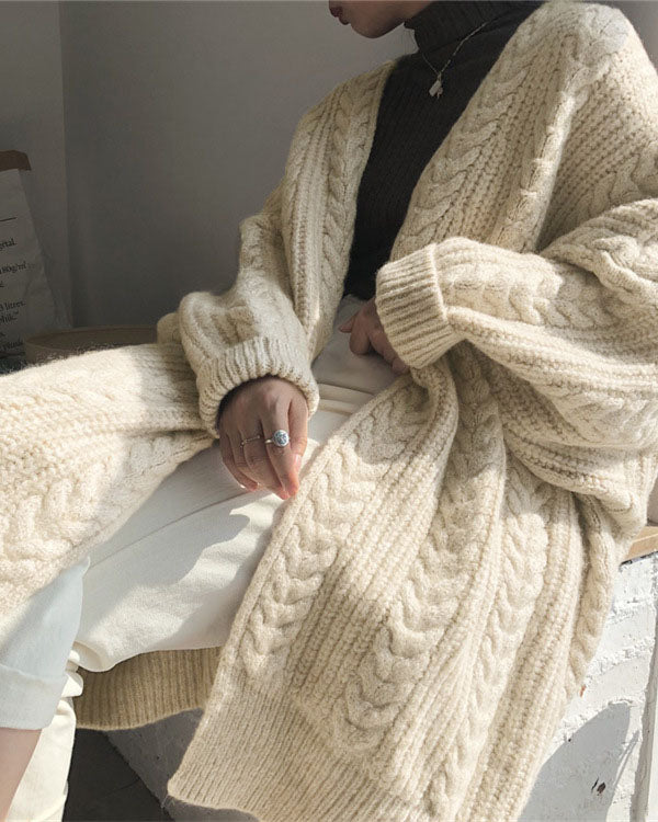 Isla - Stijlvol en Warm Gebreid Lang Vest voor Dames