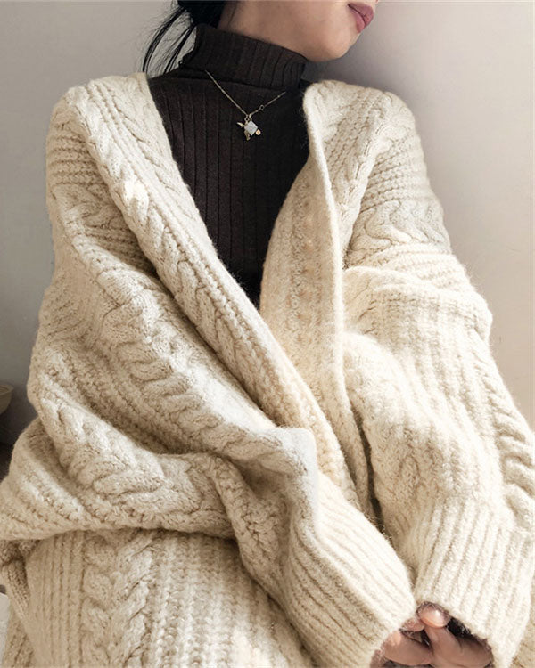 Isla - Stijlvol en Warm Gebreid Lang Vest voor Dames