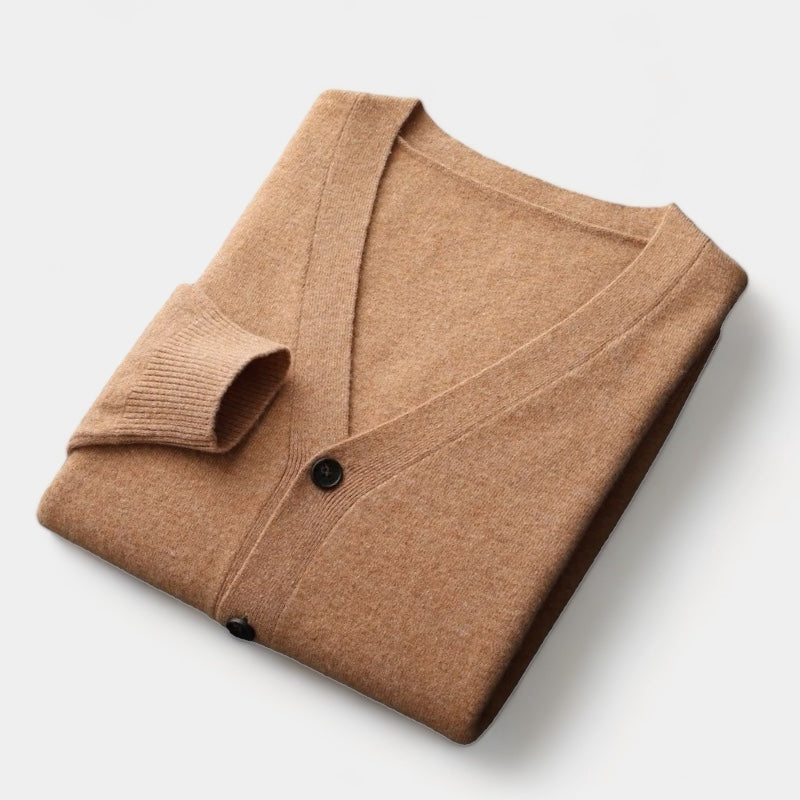 OUD GELD | 100% Merinowol cardigan met anti-pilling en tijdloze stijl 3