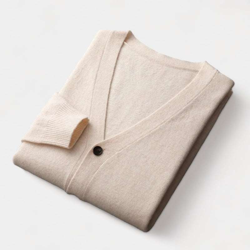 OUD GELD | 100% Merinowol cardigan met anti-pilling en tijdloze stijl 5