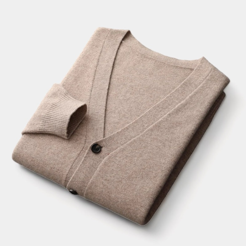 OUD GELD | 100% Merinowol cardigan met anti-pilling en tijdloze stijl 9