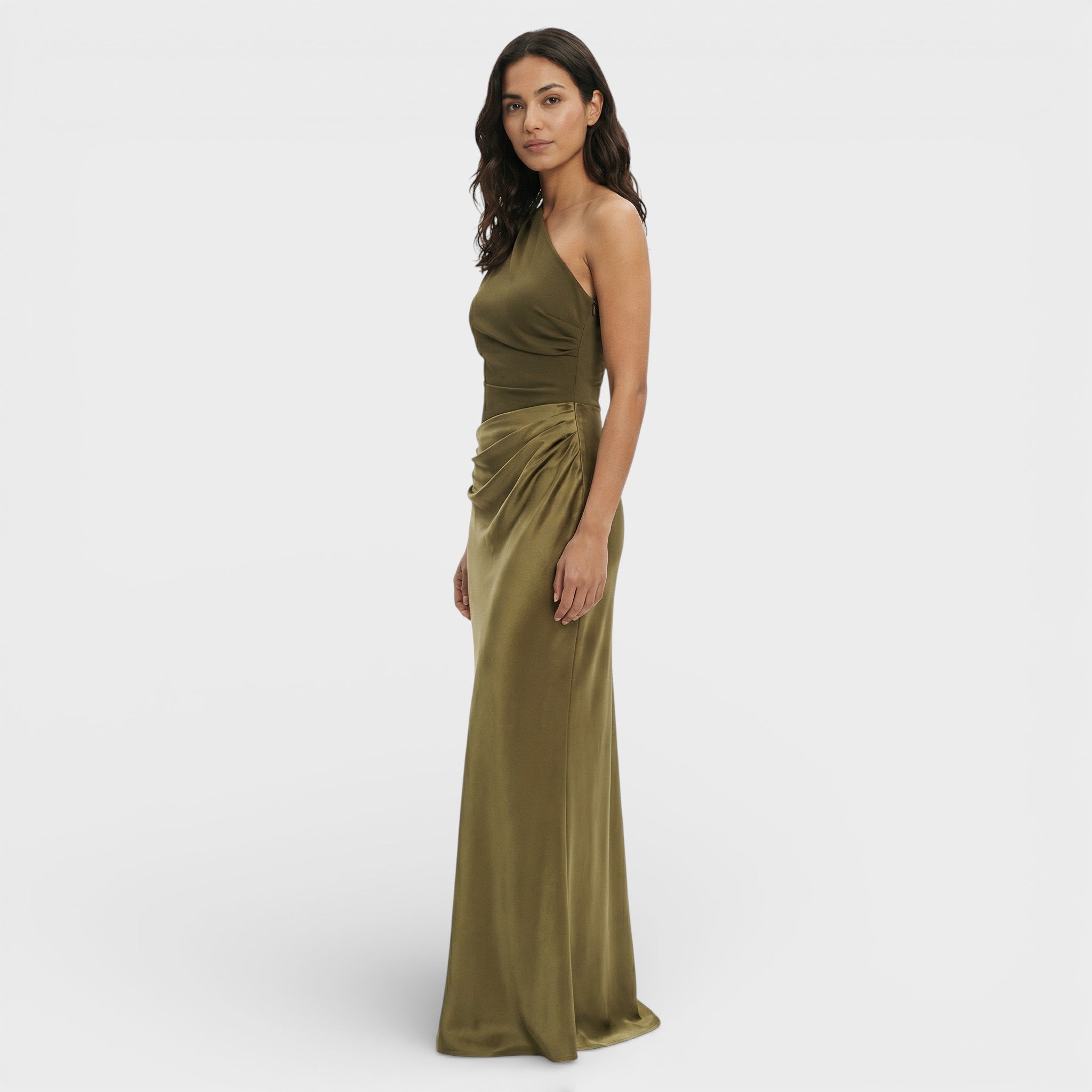 Onbekend | Off-shoulder maxi jurk met kant 5
