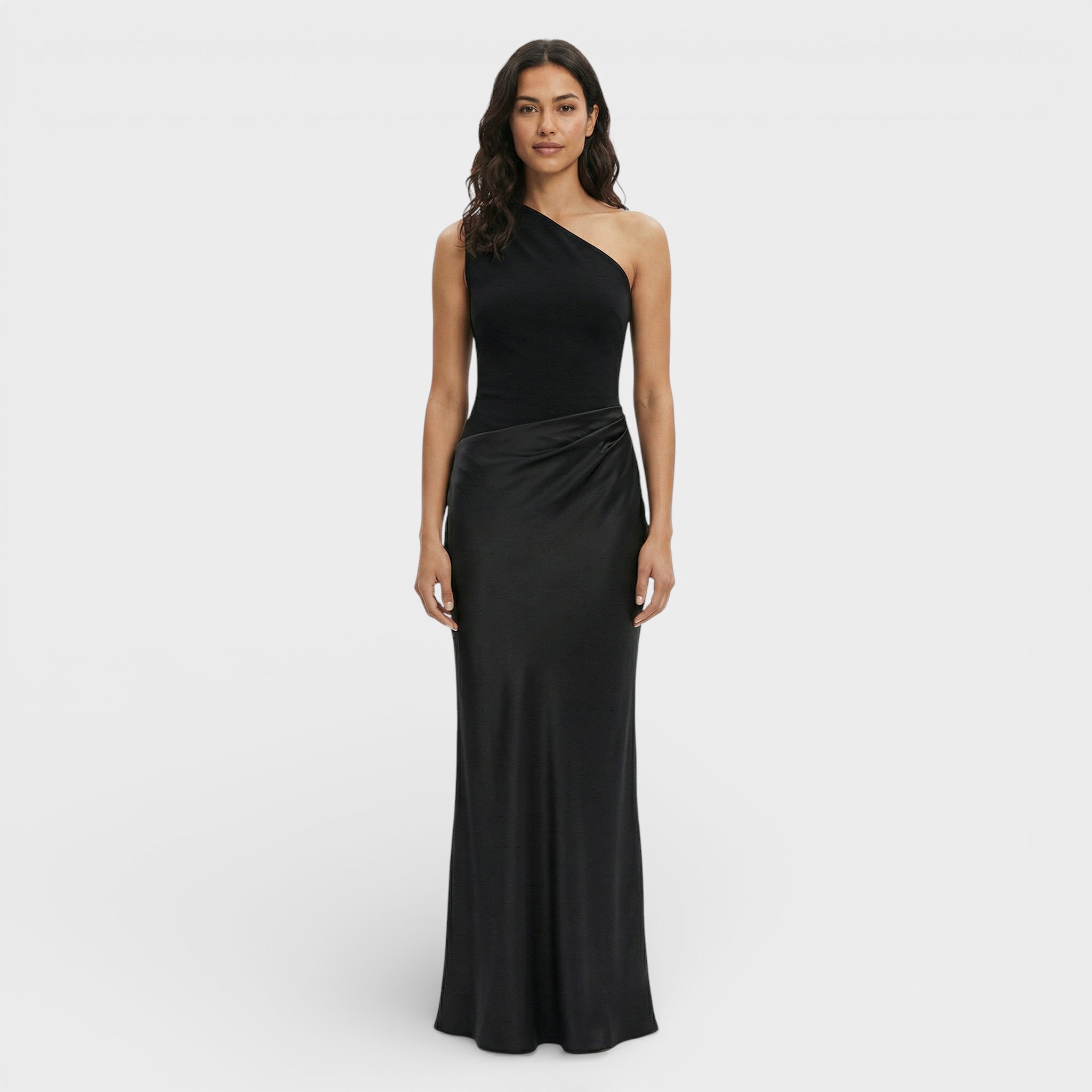 Onbekend | Off-shoulder maxi jurk met kant 6