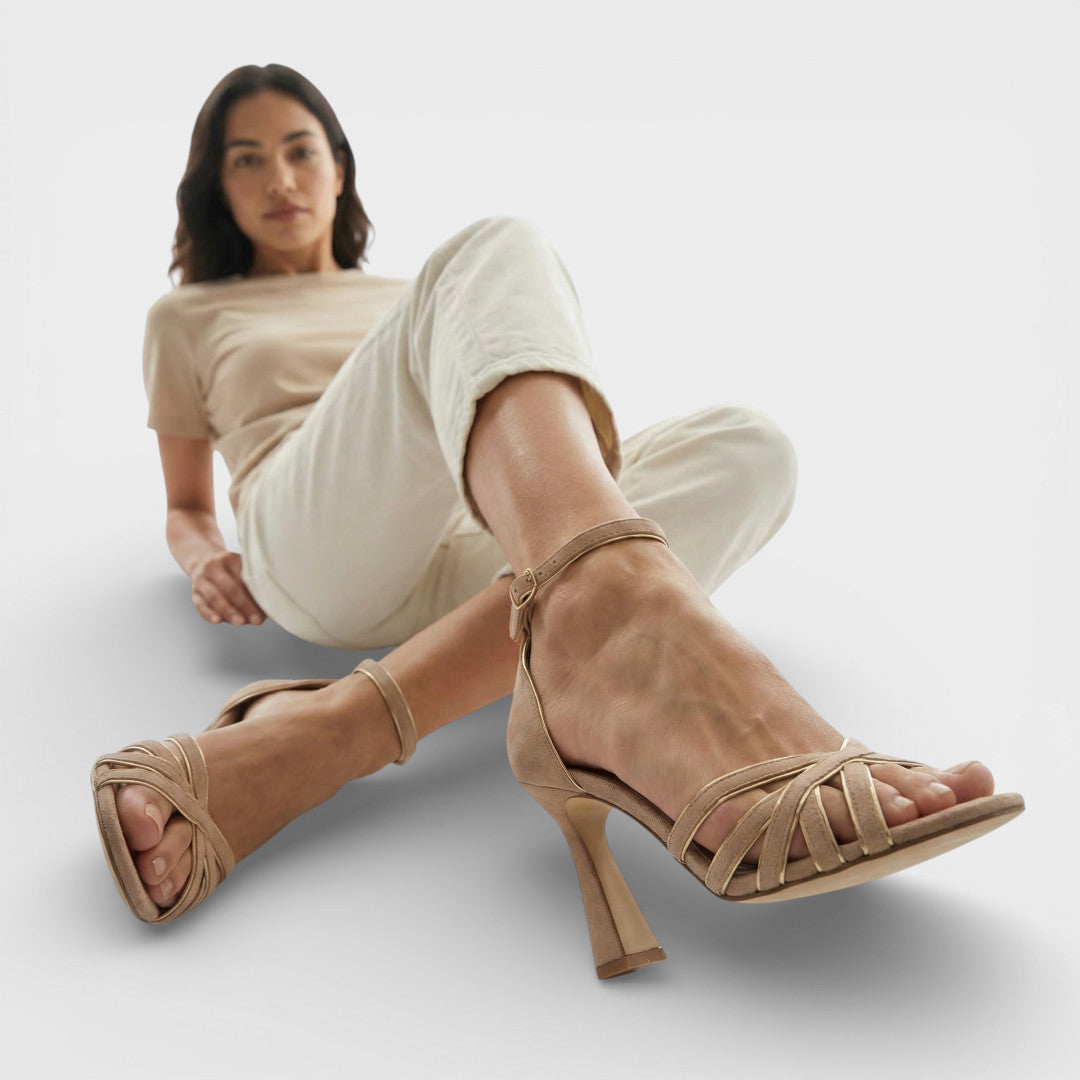 Onbekend | Patchwork sandalen met lage hak 1