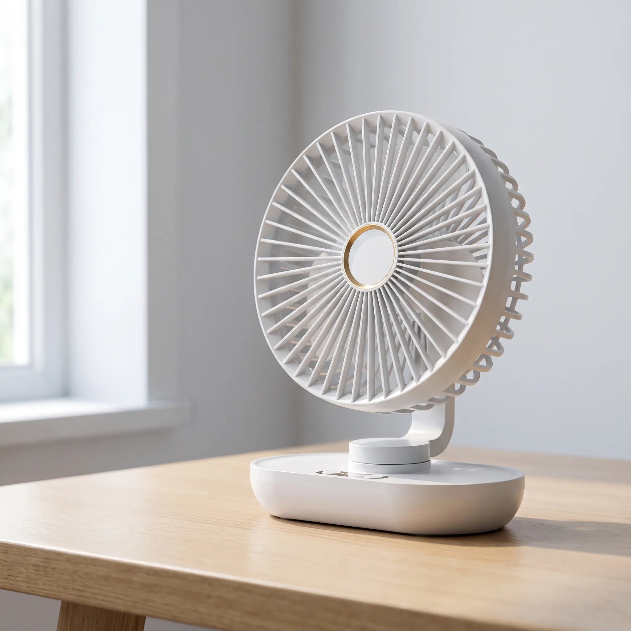 Oplaadbare Compacte Bureauventilator | Navando 