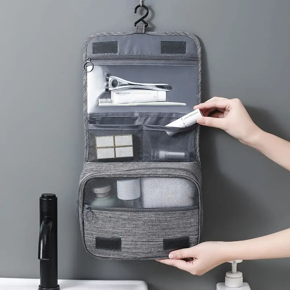 Opvouwbare Hangende Toilettas Met Handige Ritsvakken | Navando