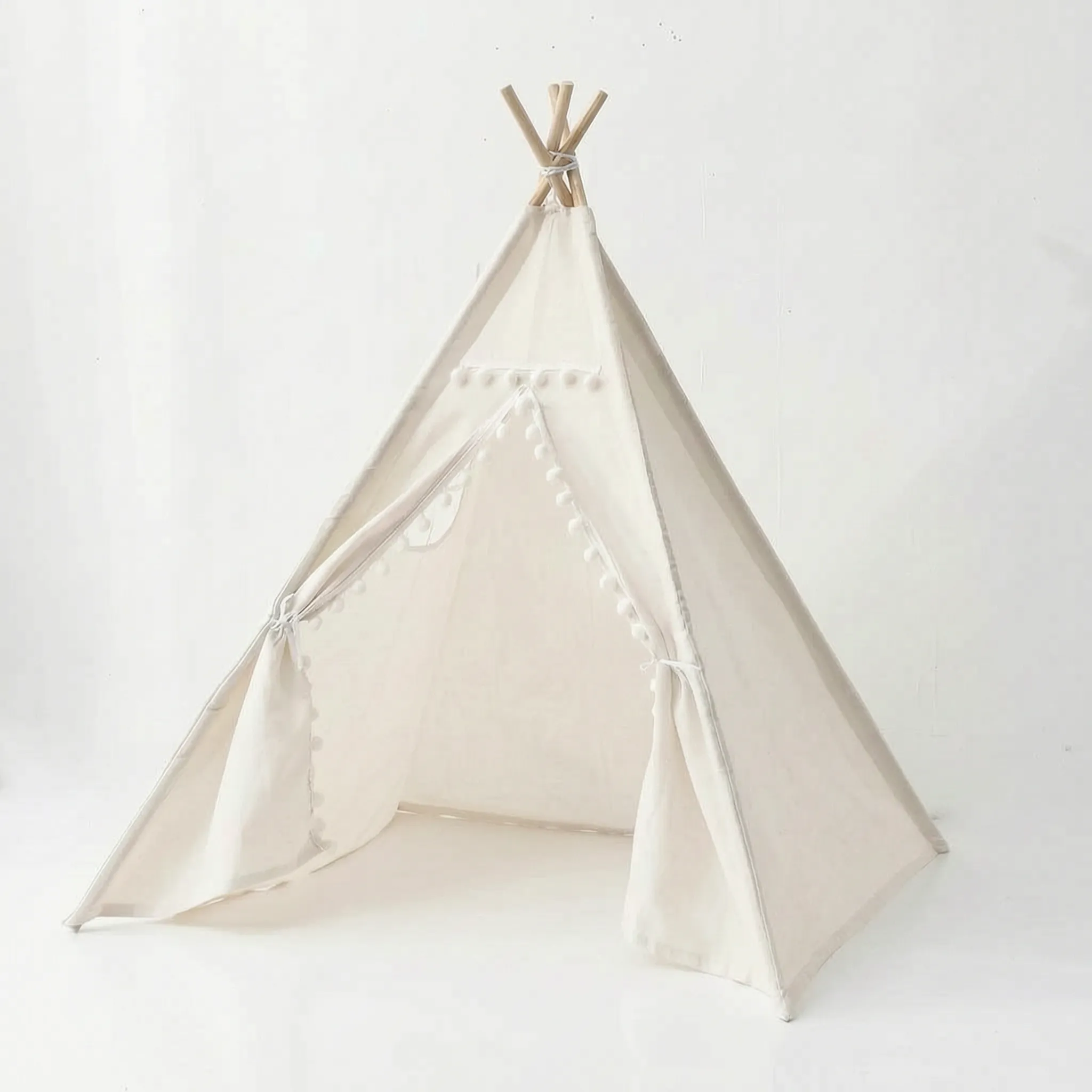 Opvouwbare Kindertent Met Houten Palen | Navando 