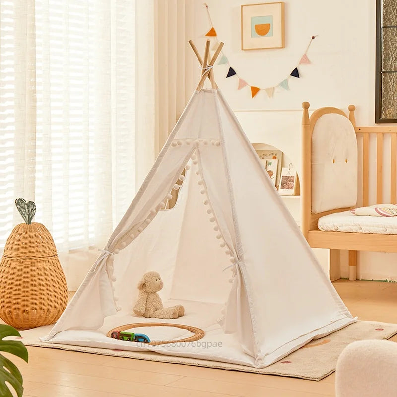 Opvouwbare Kindertent Met Houten Palen | Navando 