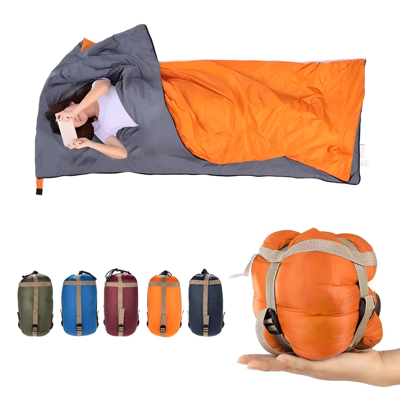 Outdoor Essentials | Dubbellaagse slaapzak met compressiesysteem 0