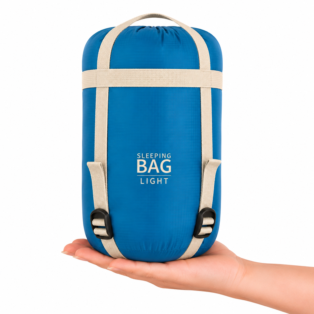 Outdoor Essentials | Dubbellaagse slaapzak met compressiesysteem Blauw