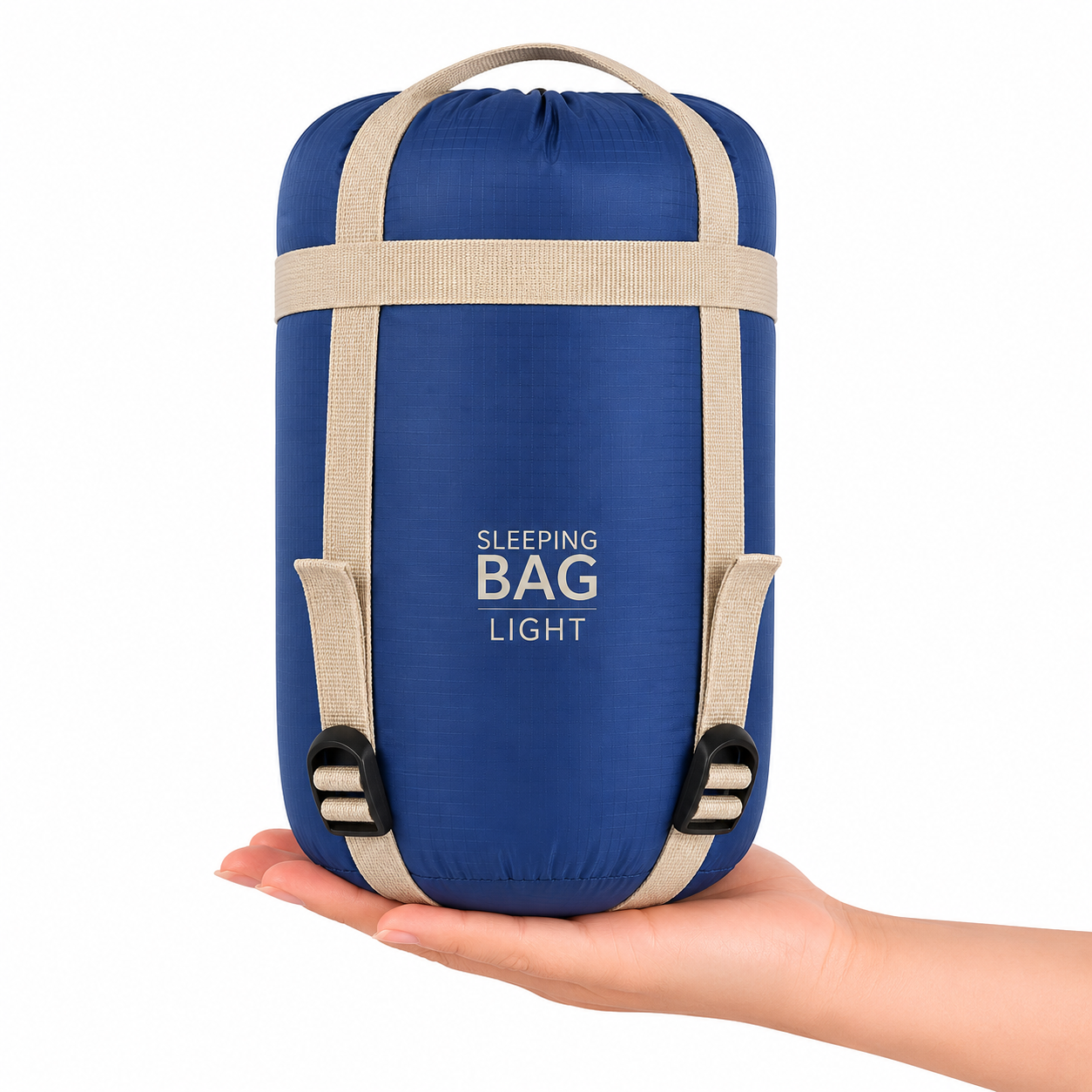 Outdoor Essentials | Dubbellaagse slaapzak met compressiesysteem Donkerblauw