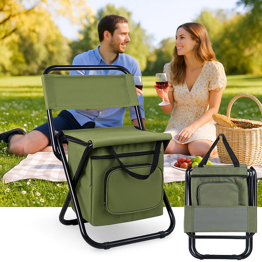 Outdoor Essentials | Opvouwbare campingstoel met koeltas 3