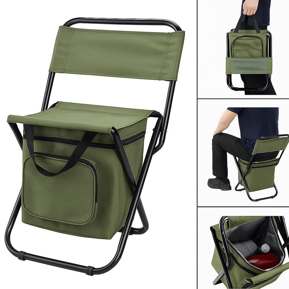 Outdoor Essentials | Opvouwbare campingstoel met koeltas 6