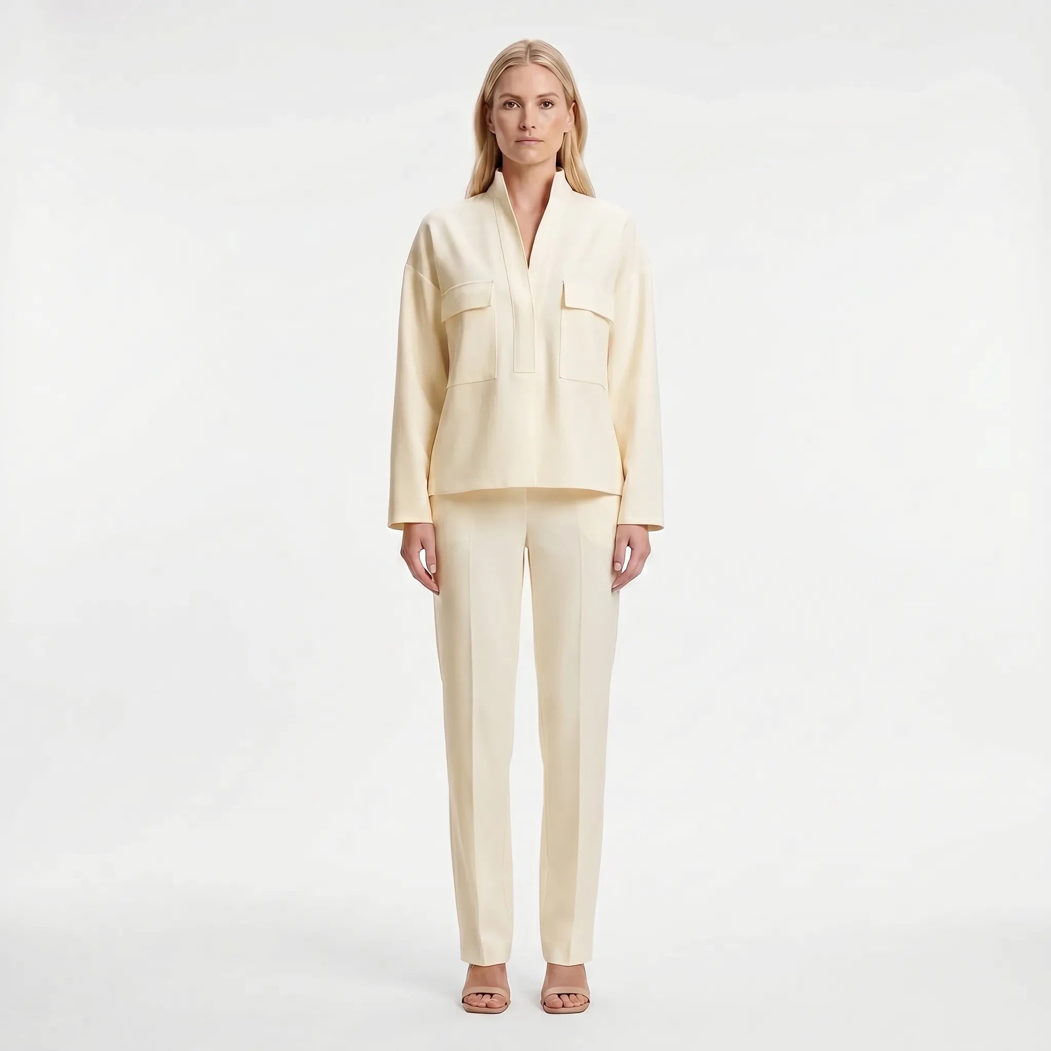Oversized Blouse Met Op Maat Gemaakte Broek | Navando 