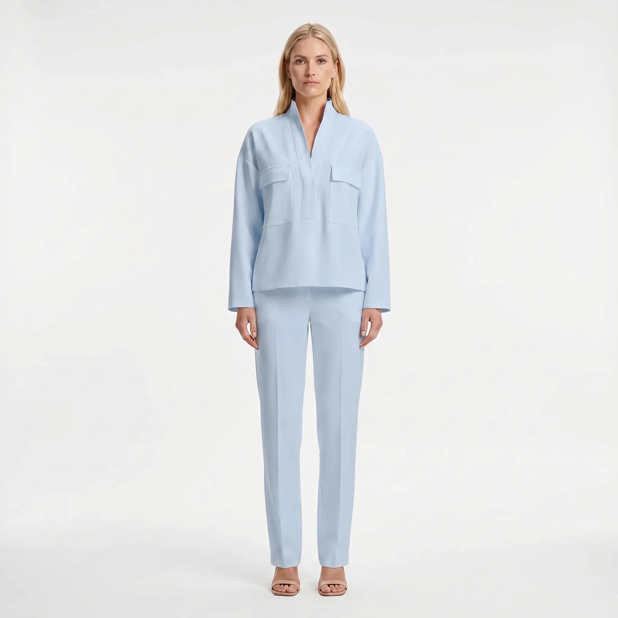 Oversized Blouse Met Op Maat Gemaakte Broek | Navando 