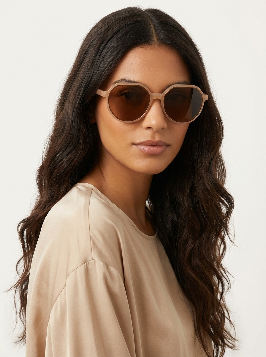 Oversized Geometrische Zonnebril | Navando