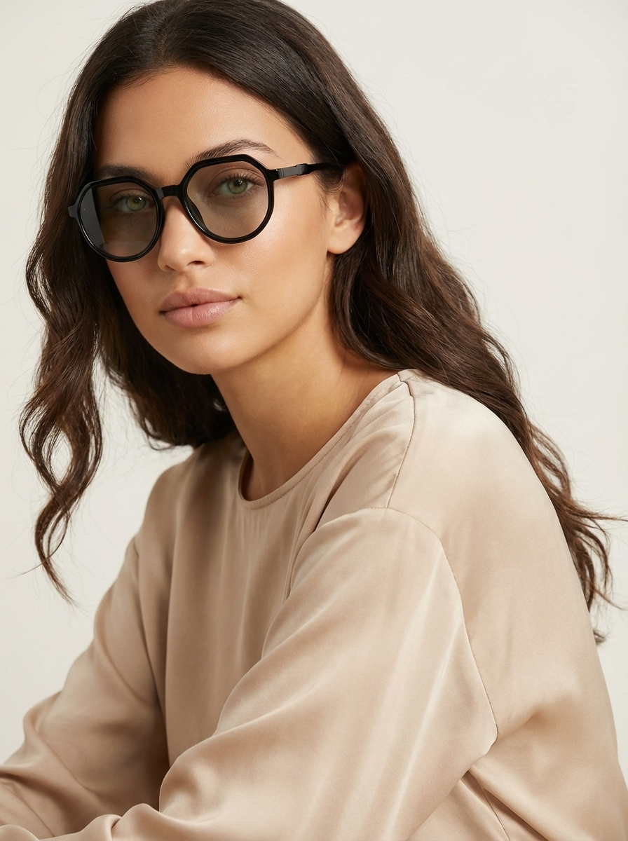Oversized Geometrische Zonnebril | Navando