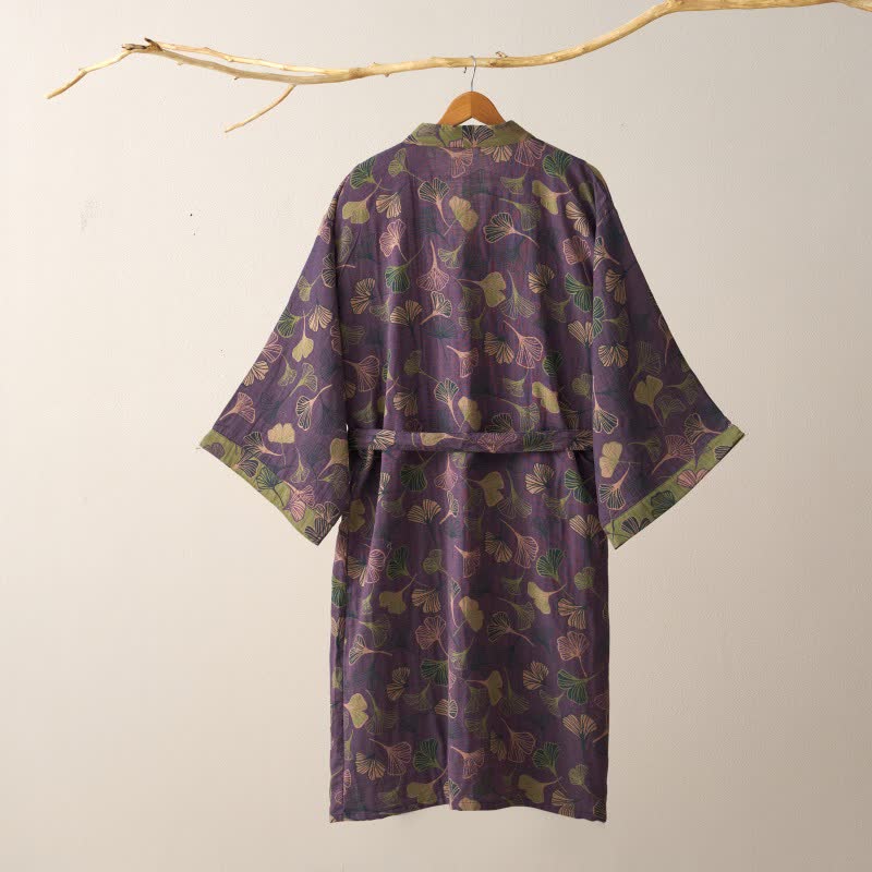 Ownkoti | Ginkgo Biloba katoen kimono-jas 4