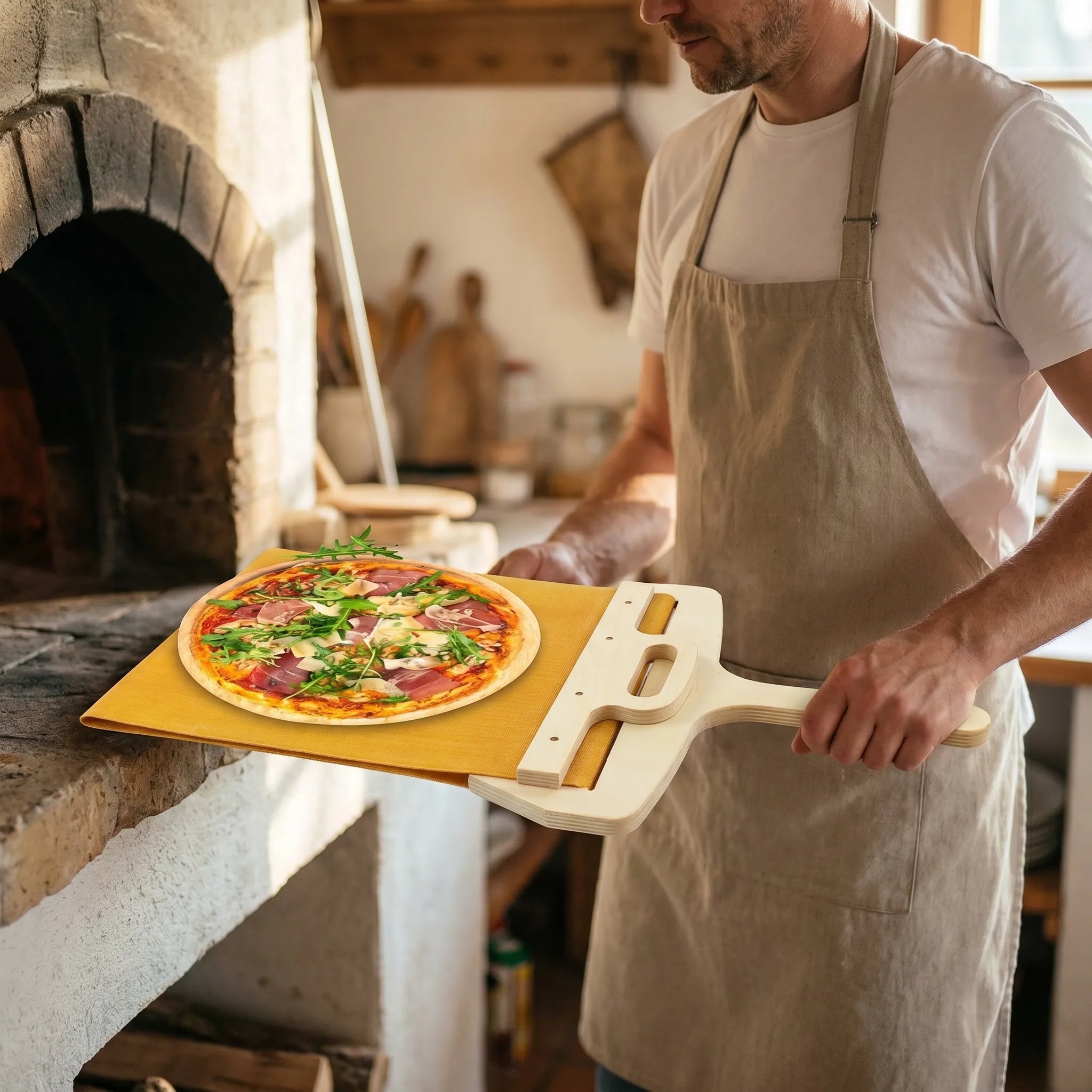 Pizzaschep Met Een Geïntegreerd Glijmechanisme | Navando 