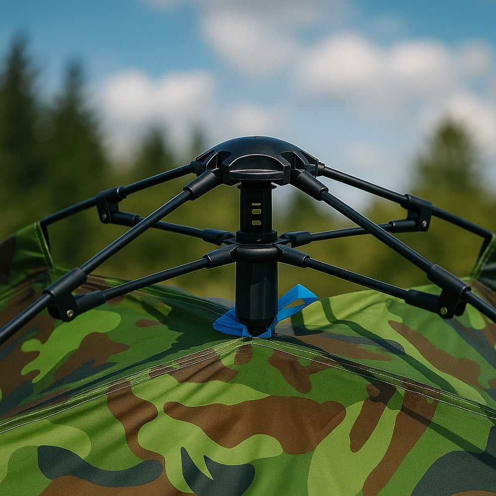 Quick-Up | Weerbestendige camouflage tent met automatisch snelsysteem 6