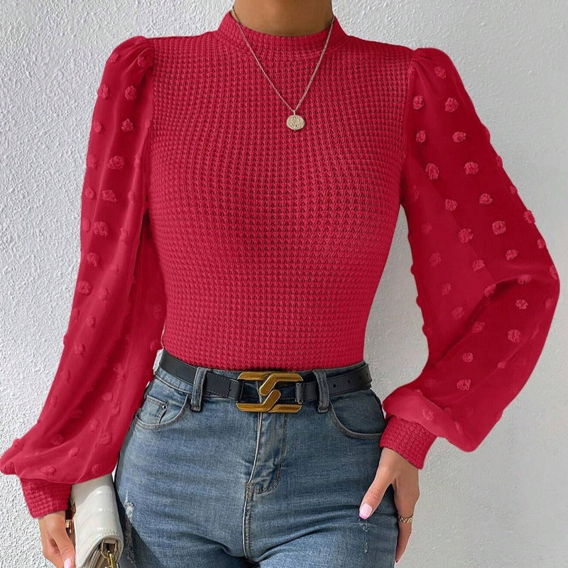 Rachel | Zachte trui met ronde halslijn 1