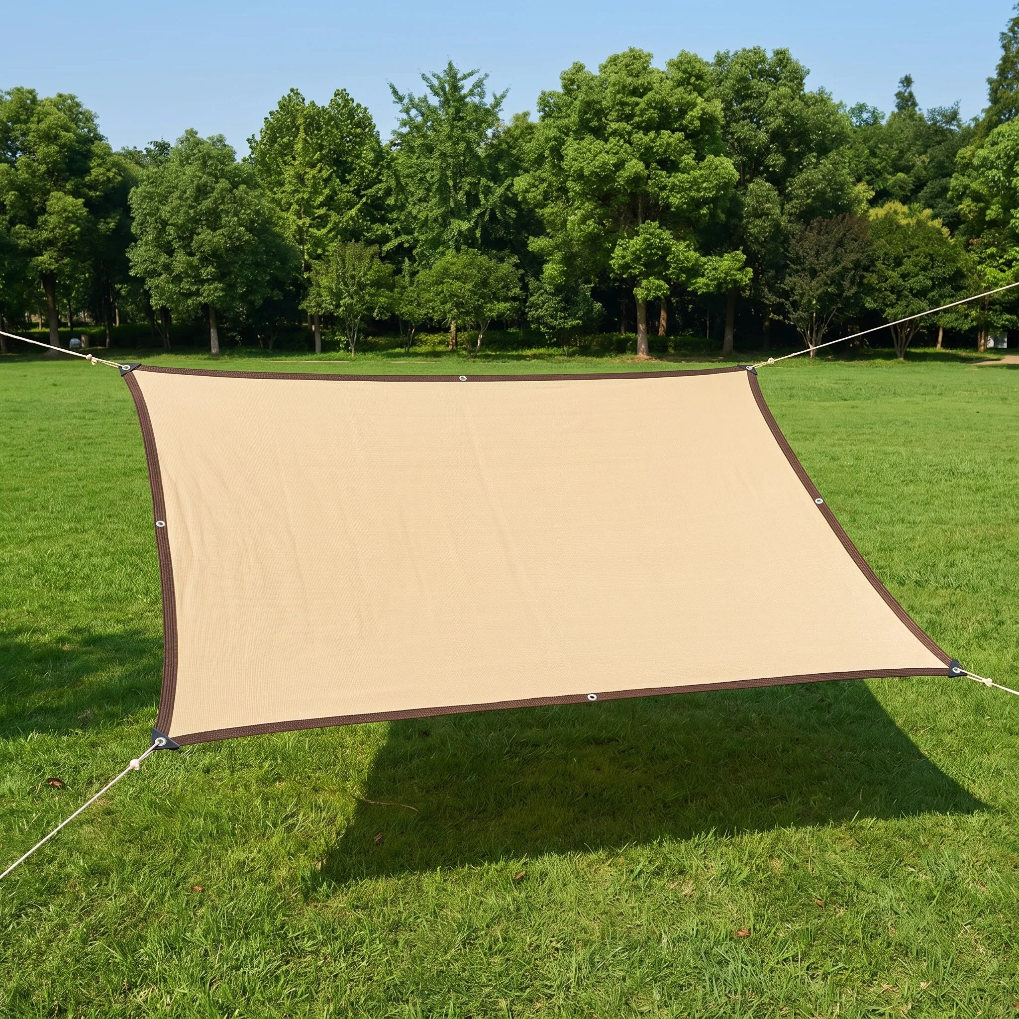 Rechthoekig Geweven Schaduwdoek Voor De Tuin | Navando 