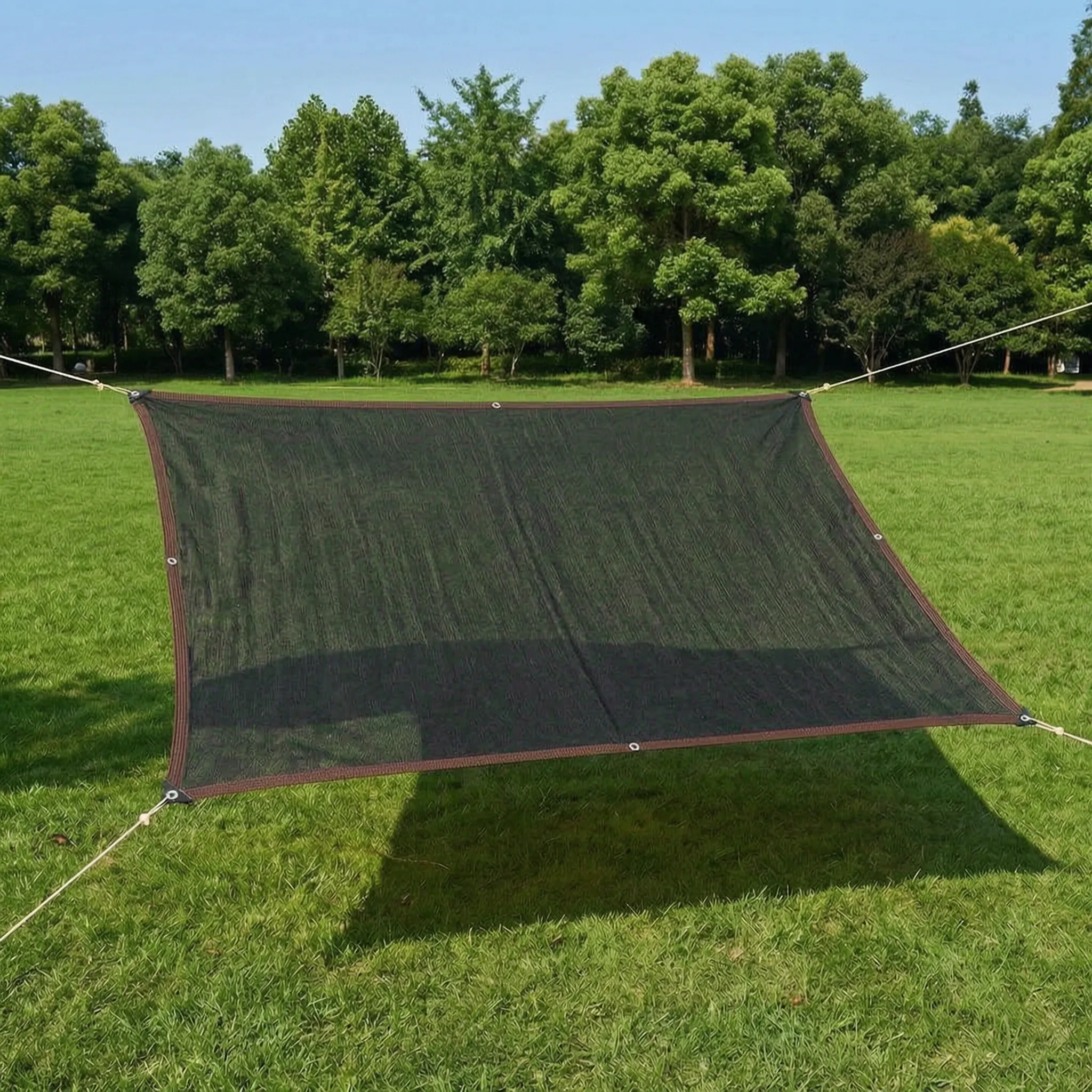 Rechthoekig Geweven Schaduwdoek Voor De Tuin | Navando 