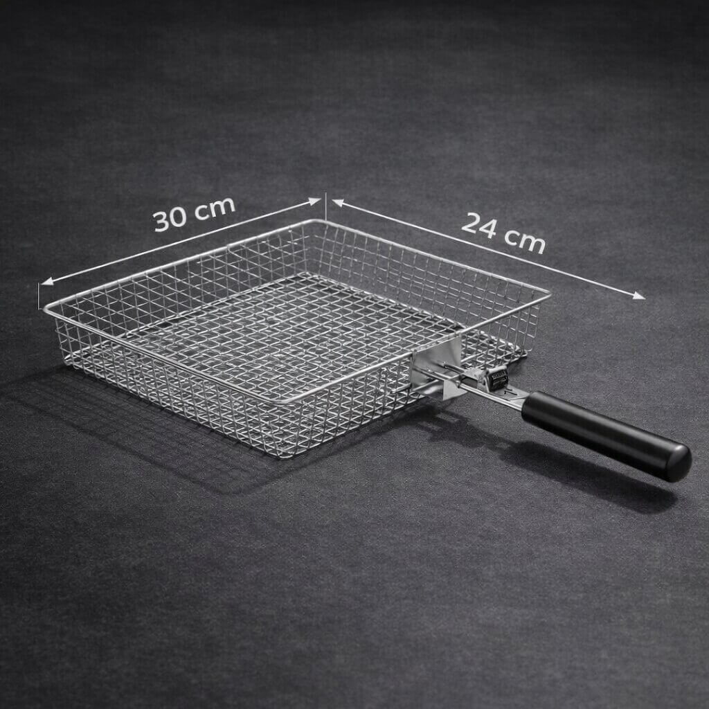 Rechthoekige Barbecuekorf Met Handvat | Navando