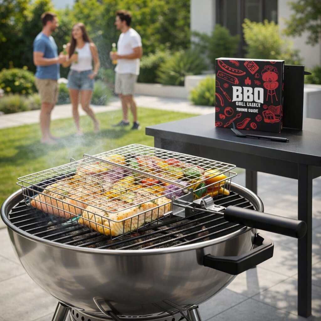 Rechthoekige Barbecuekorf Met Handvat | Navando