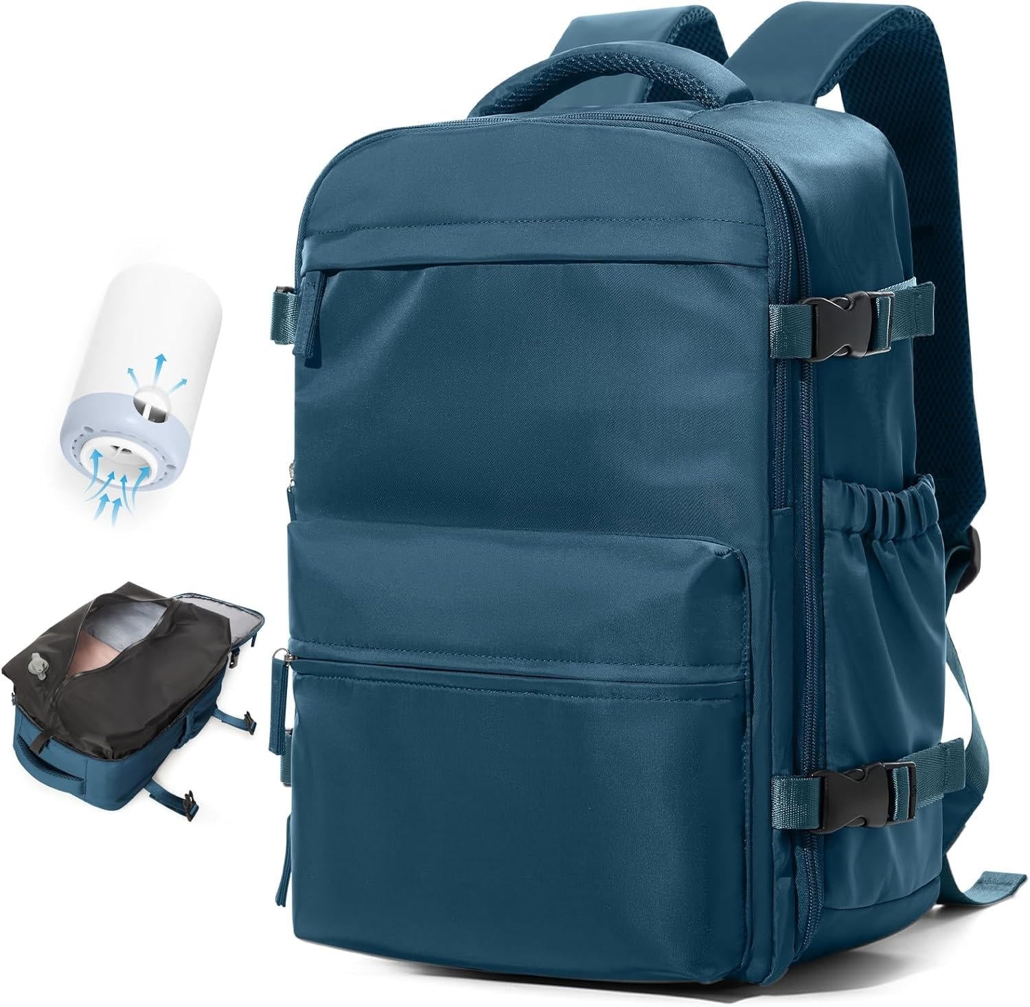 Reisrugzak | Oxford-stof met compressietechnologie, 15,6 inch laptopvak 5