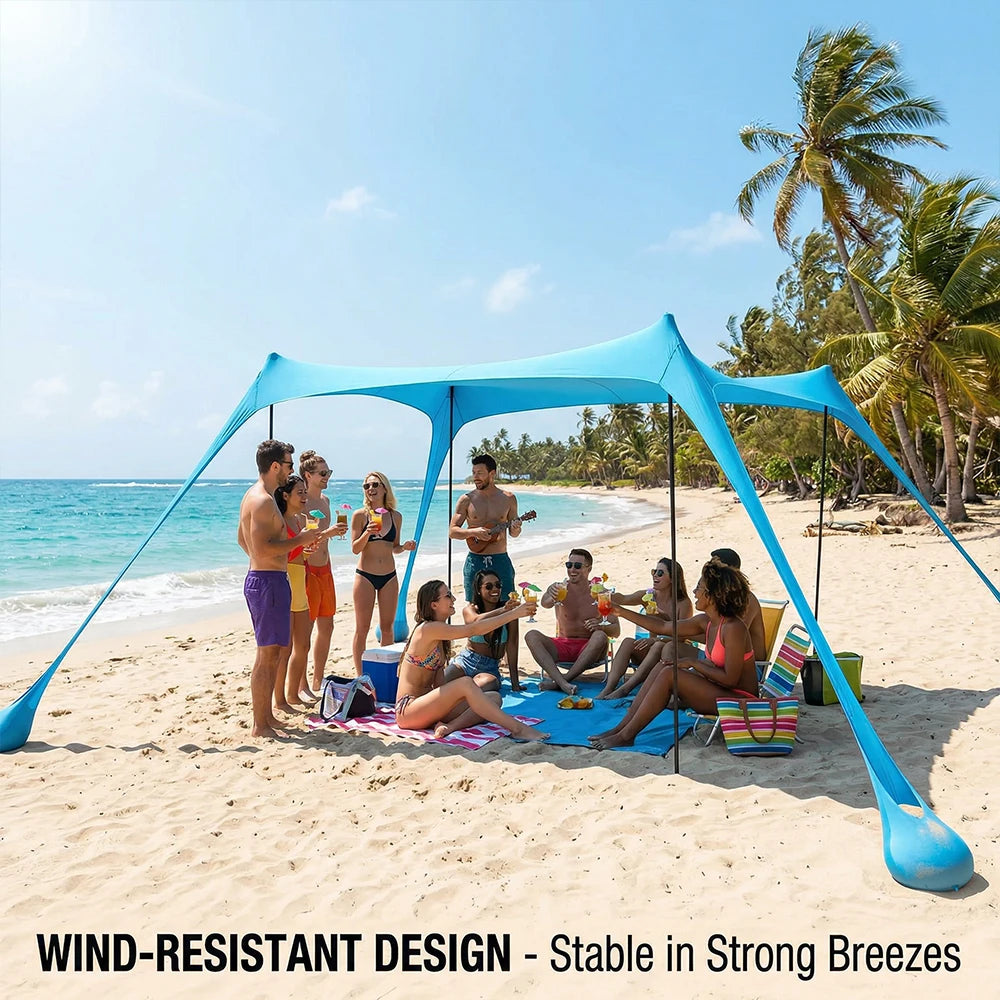 Rekbare Open Strandtent | Navando 